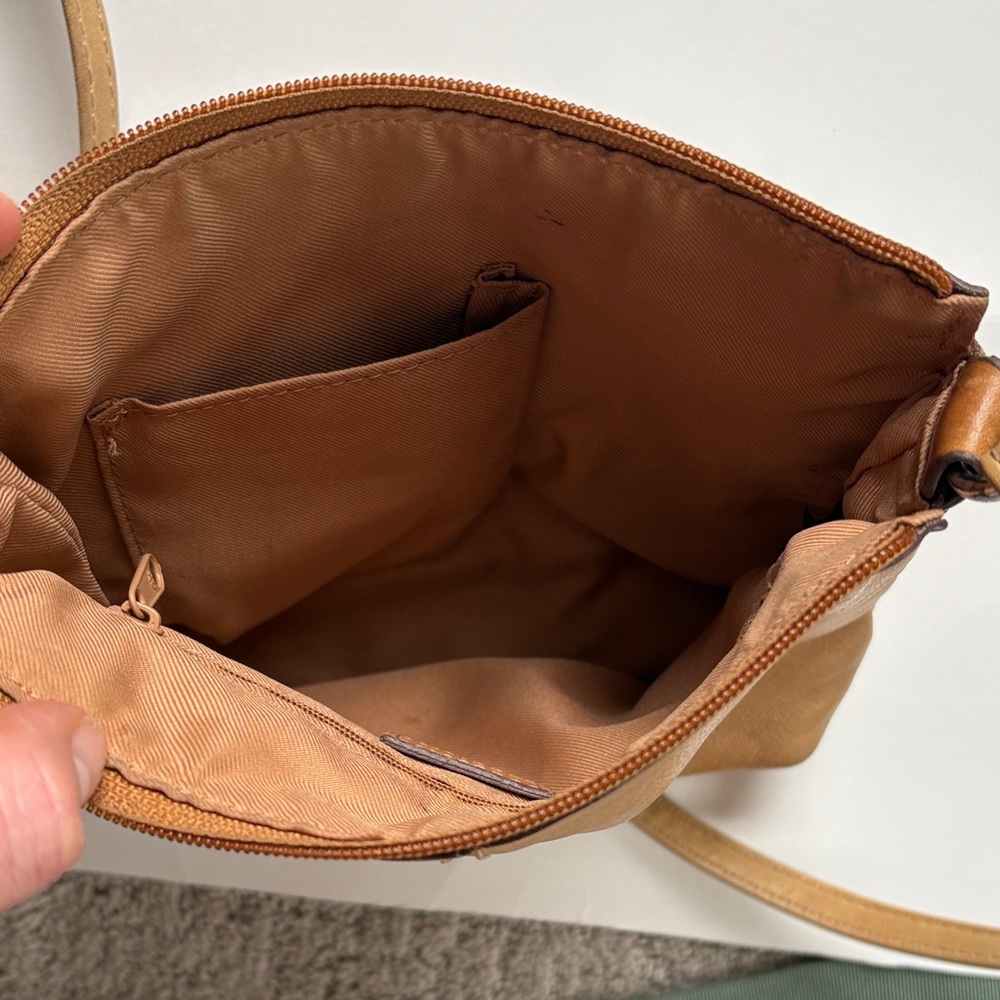 Vintage Fossil Crossbody Multicolor Patchwork Lea… - image 4